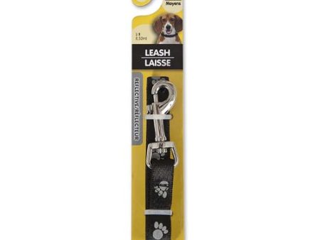 Aspen Pet Medium Reflective Leash 150cm Black Online now