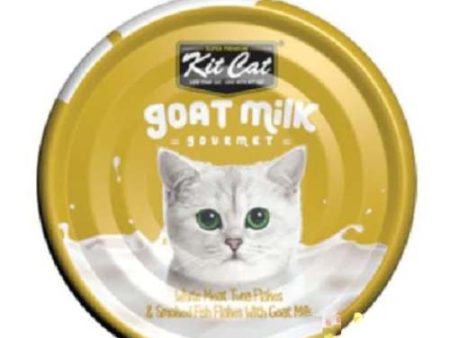 Kit Cat Tuna & Smoked Fish with Goat Milk 70g For Sale