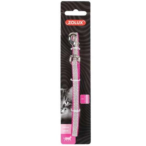 Zolux Pink Sparkly Nylon Cat Small Dog Lead Online