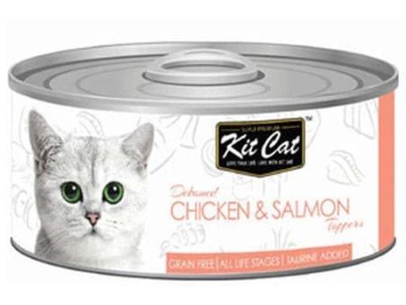 Kit Cat Deboned Chicken & Salmon Toppers 80g Hot on Sale