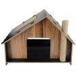 Chimney Cat Wooden House 60 x 40 x 41cm Online