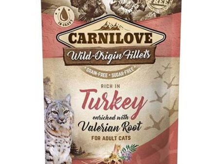 Carnilove Cat Turkey with Valerian in Gravy 85g Pouch For Sale