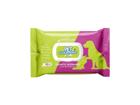 Pet Cleaning Wipes Exotic Aloe 35 Wipes Discount