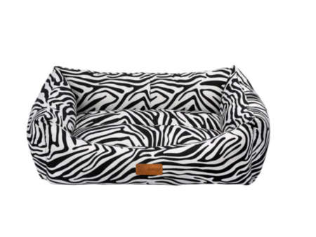 Feline Go Foam Rectangular Bed Black and White on Sale