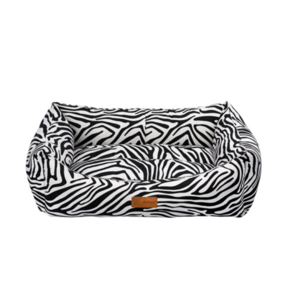 Feline Go Foam Rectangular Bed Black and White on Sale